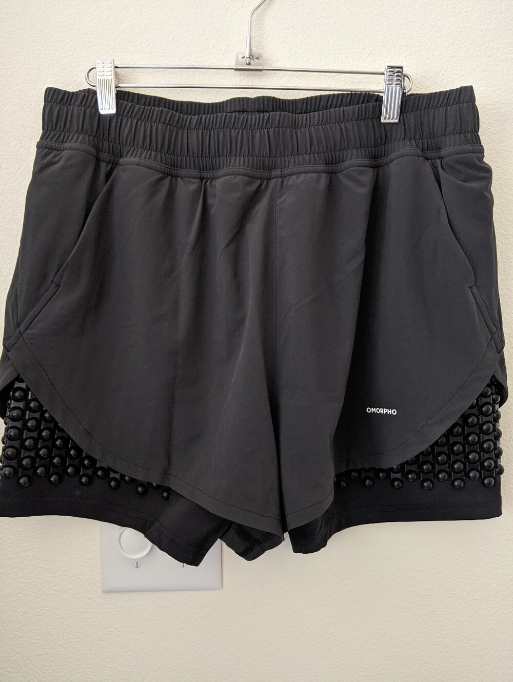 Omorpho Women's G-Short 2-in-1 Weighted Short Size XL Black 1.5 Lb